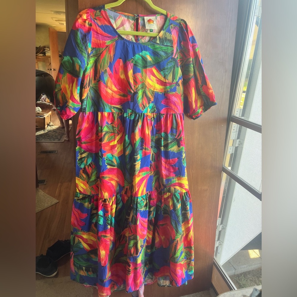 FARM Rio Colorful Floral Dress NWOT